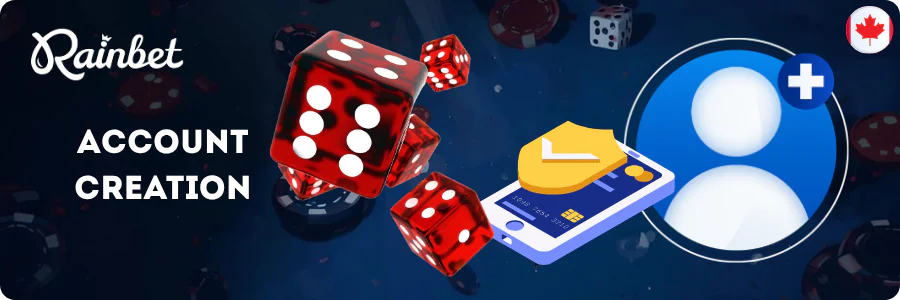 Red dice beside a new user avatar CA