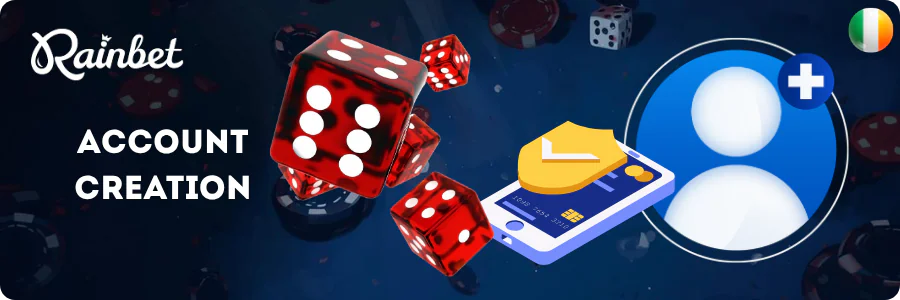 Red dice beside a new user avatar IE