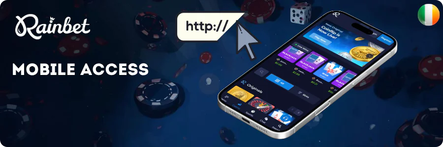 Phone showing the game lobby IE