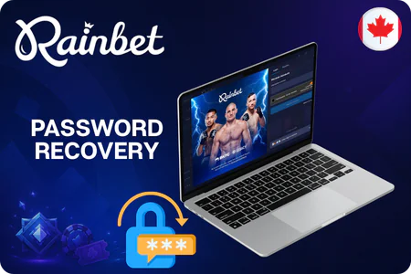 Laptop with a password recovery icon CA